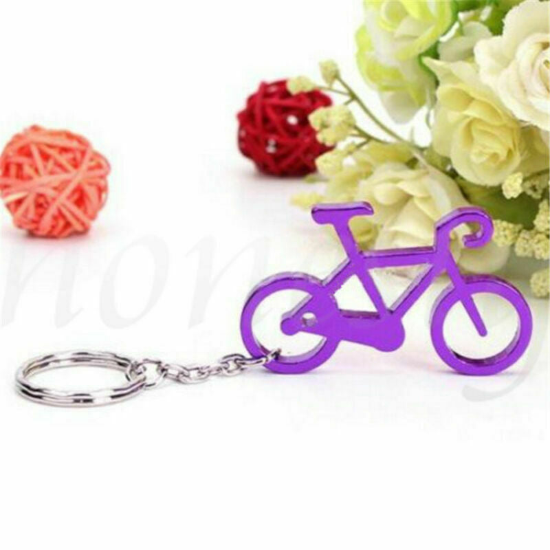 Colorful Alloy Metal Bike Bicycle Cycling Key Chain Ring Keyring Keychain Keyfob