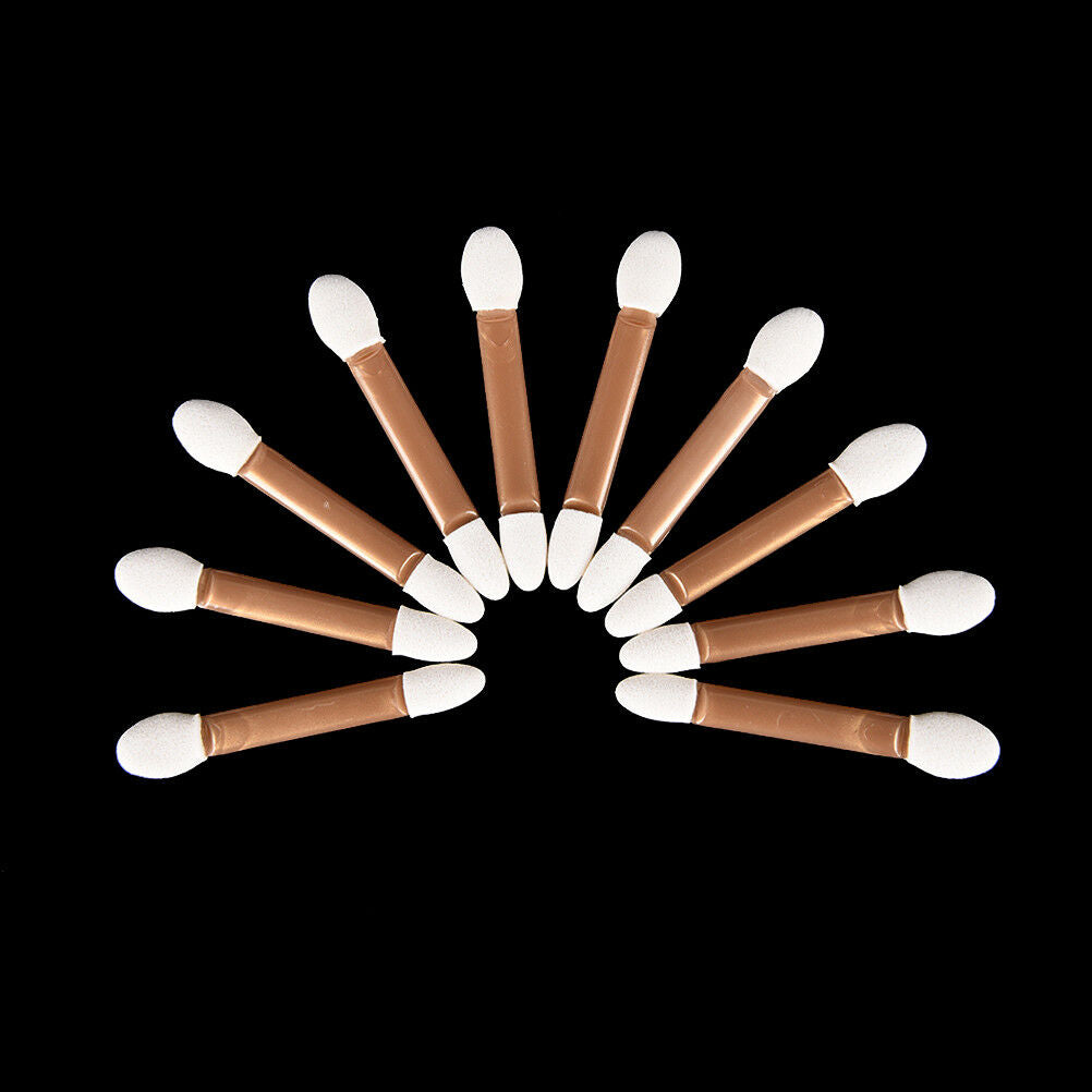 10x Makeup Double-end Eye Shadow Eyeliner Brush Sponge Applicator Tool Bru.l8