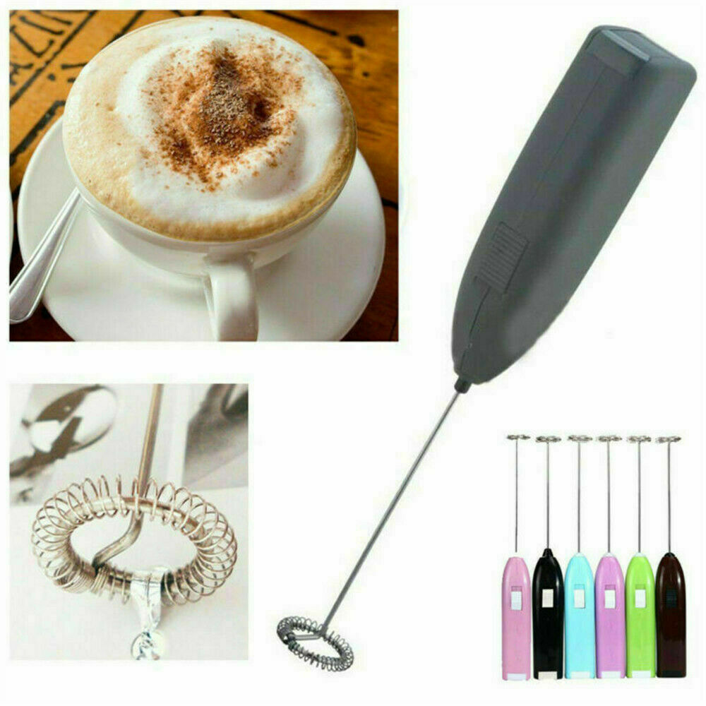 Handheld Coffee Latte Hot Chocolate Milk Frother Whisk Frothy Blend Whisker
