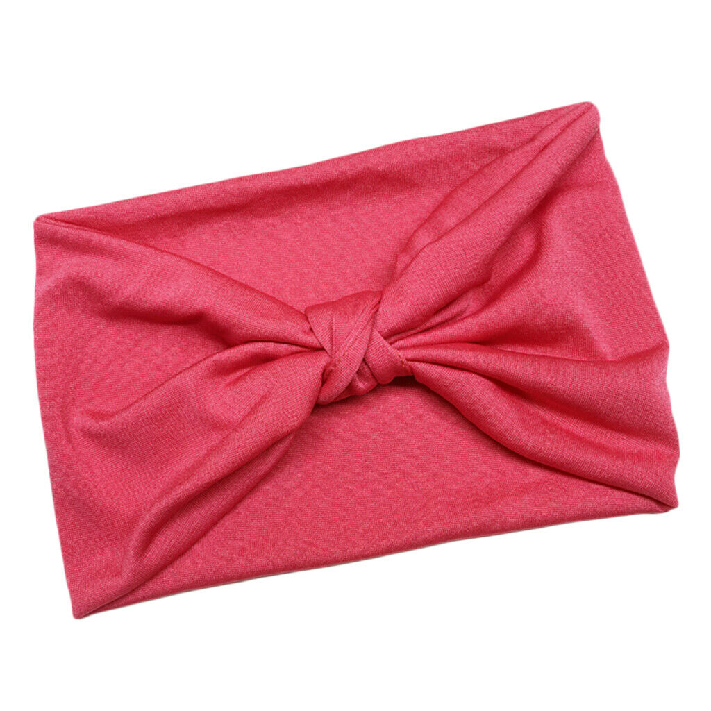 8pcs Women Sports Yoga Wide Head Wrap Headband Elastic Hair Band