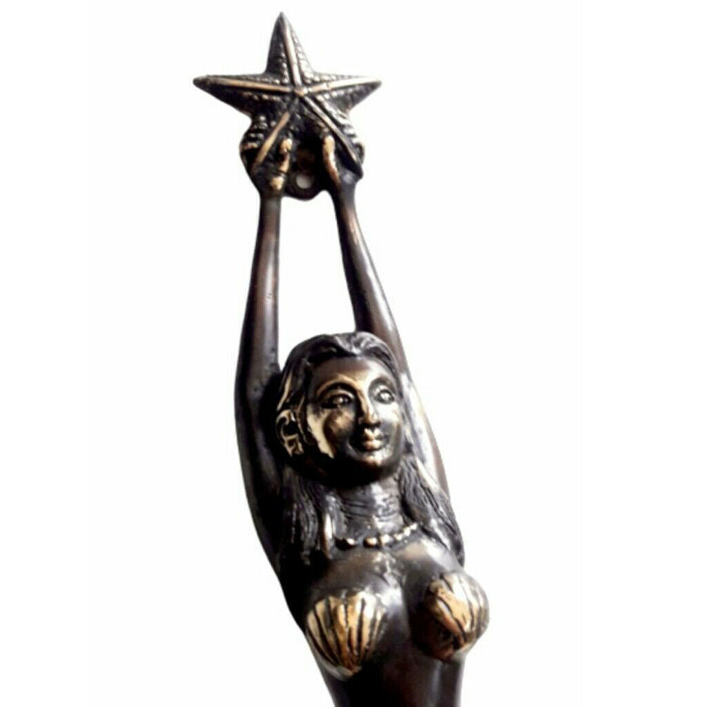 Mermaid Door Handle Nautical Pulls Cabinet Wardrobe Drawer Knobs with Screw