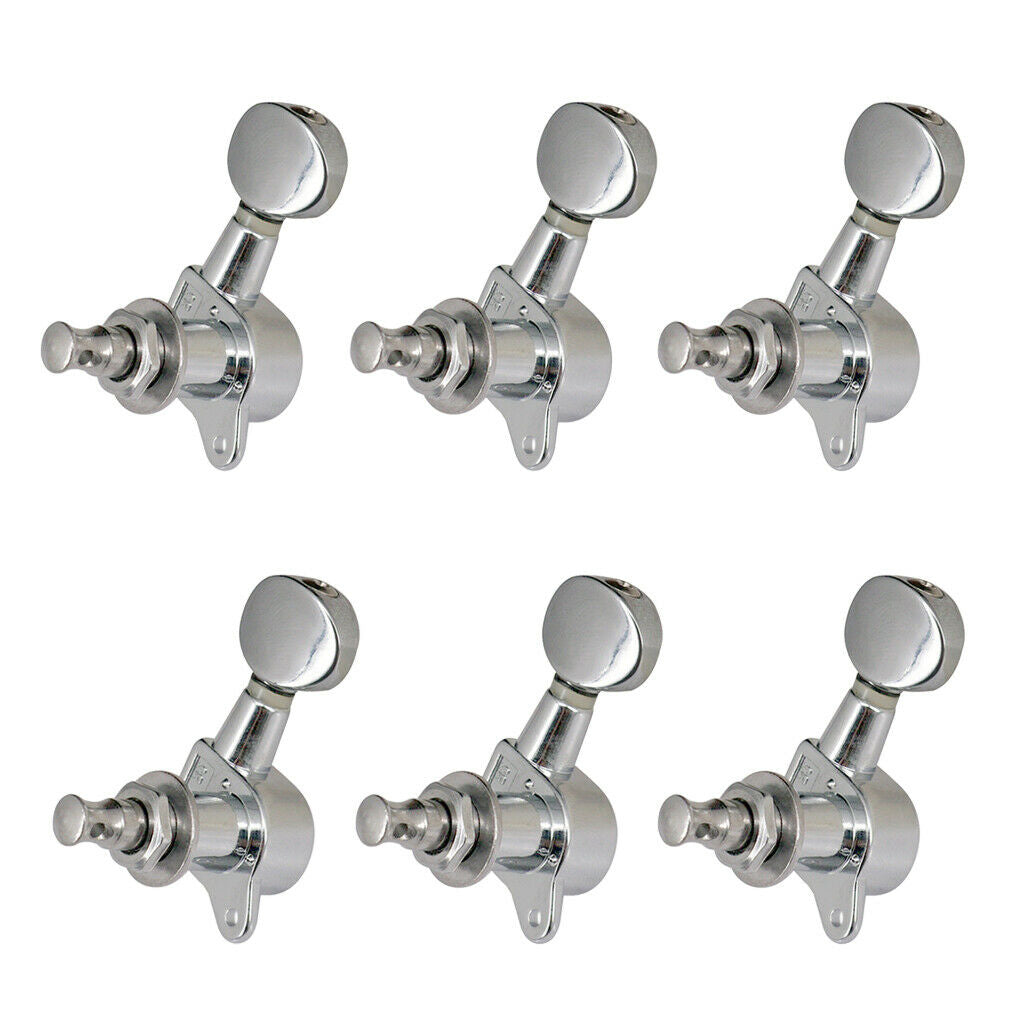 6x Sealed 6L Guitar Tuning Pegs Key Machine Heads for Acoustic Guitar Parts