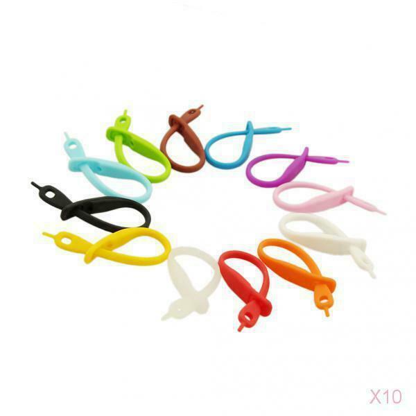 120pcs Silicone Glass Markers Glass Markers Pendants Strips for Weinglas Glass
