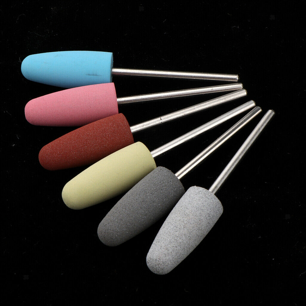 6Pcs Professional Manicure Pedicure Nail Drill Bits for Electric Files JG-10