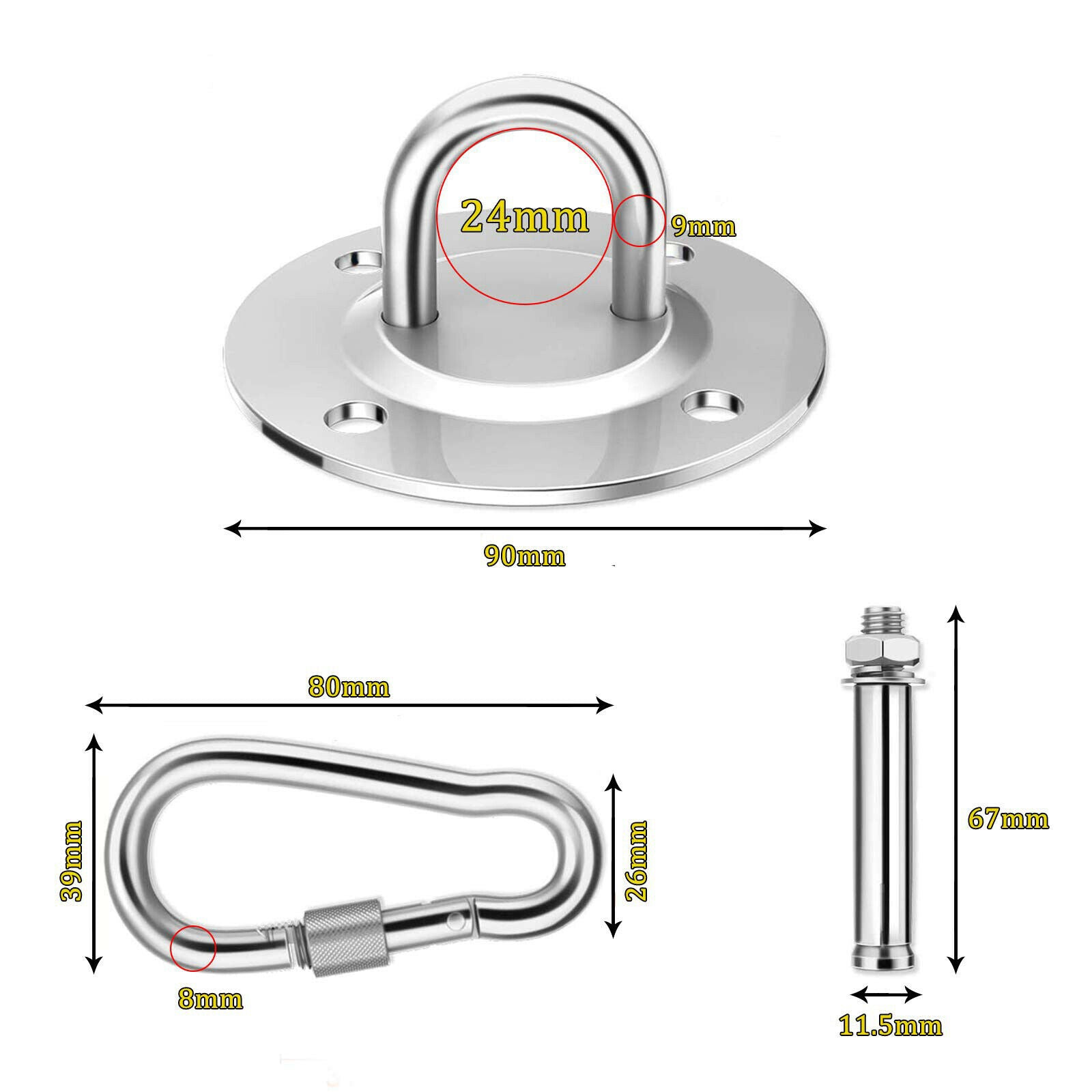 Ceiling Hook Hanging Chair for Ceiling Mounting Hanging Chair Hammock Sling