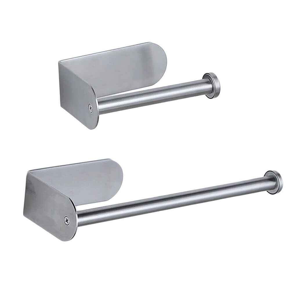 Stainless Steel Hanger Storage Rack Clip Organizer Paper Tissue Holder Stand