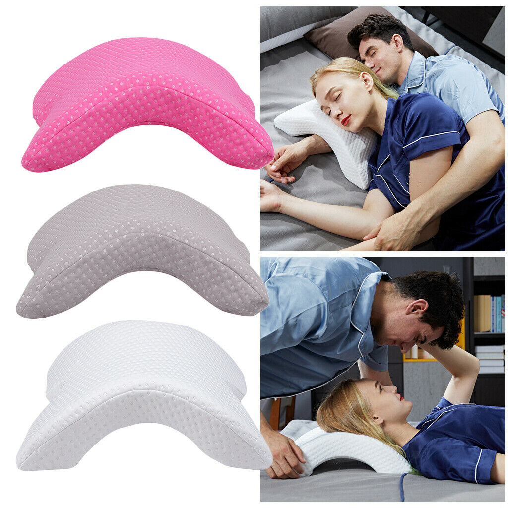 Hand Pillow U Shaped Couples Sleeping Pillow Soft 35x30x13cm White