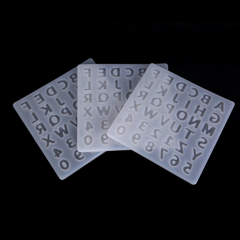 Alphabet Letter Number Decoration Craft Silicone Mold  DIY Jewelry Mak JYDFAU