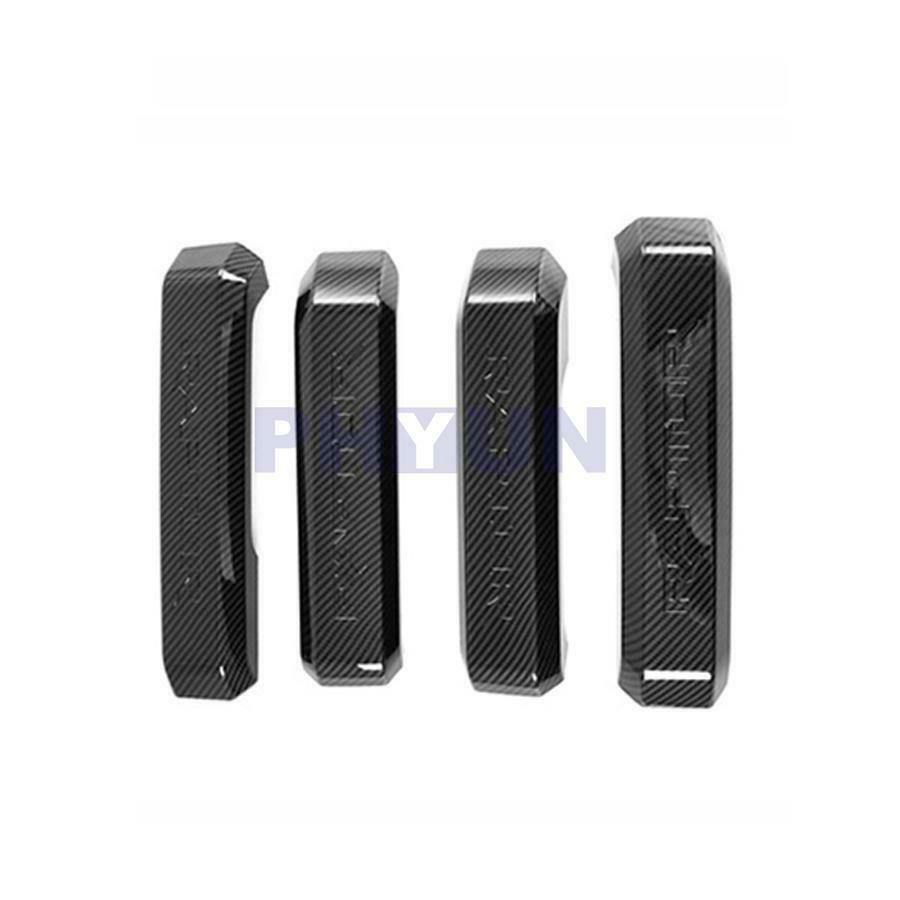 4pcs Interior Door Handle Cover Trim Carbon Fiber Look ABS For Ford F150 2015-17