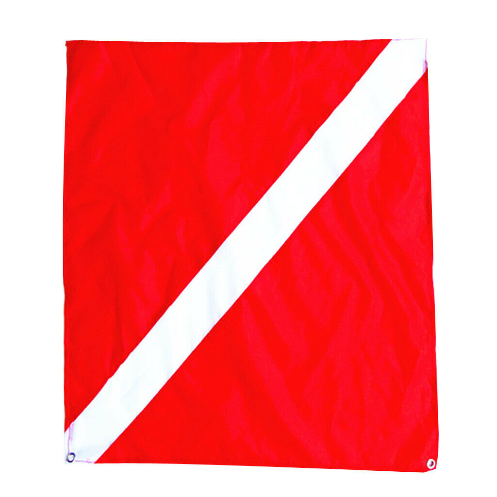 3pcs Diver-Down Boat Flags, Red & White Vinyl Dive Flag Scuba, Snorkeling
