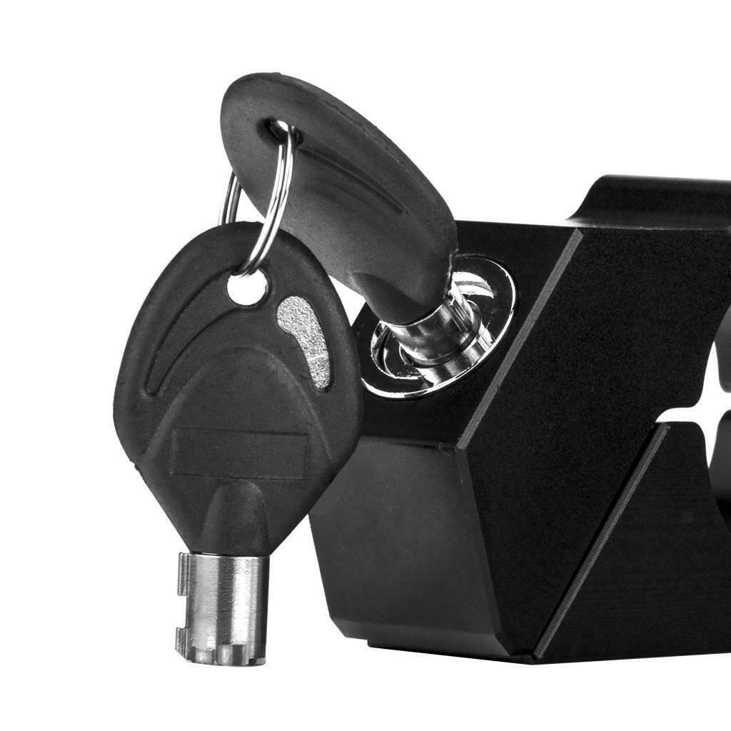 Black Motorcycle Lock Anti Theft  Handlebar Grip Lock For Scooters ATV