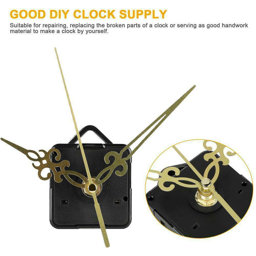 Wall Quiet Mute Hand Quartz Clock Movement Mechanism Repair Tool Parts Set DIY
