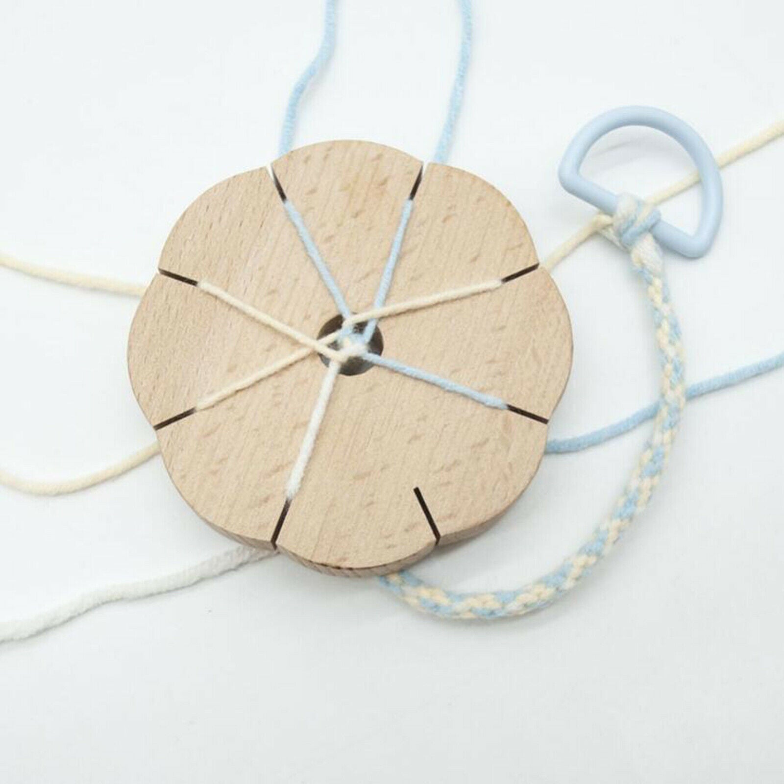 Braiding DiskRound Disc Wooden Plate for Braid Art Thread Hair Bracelet