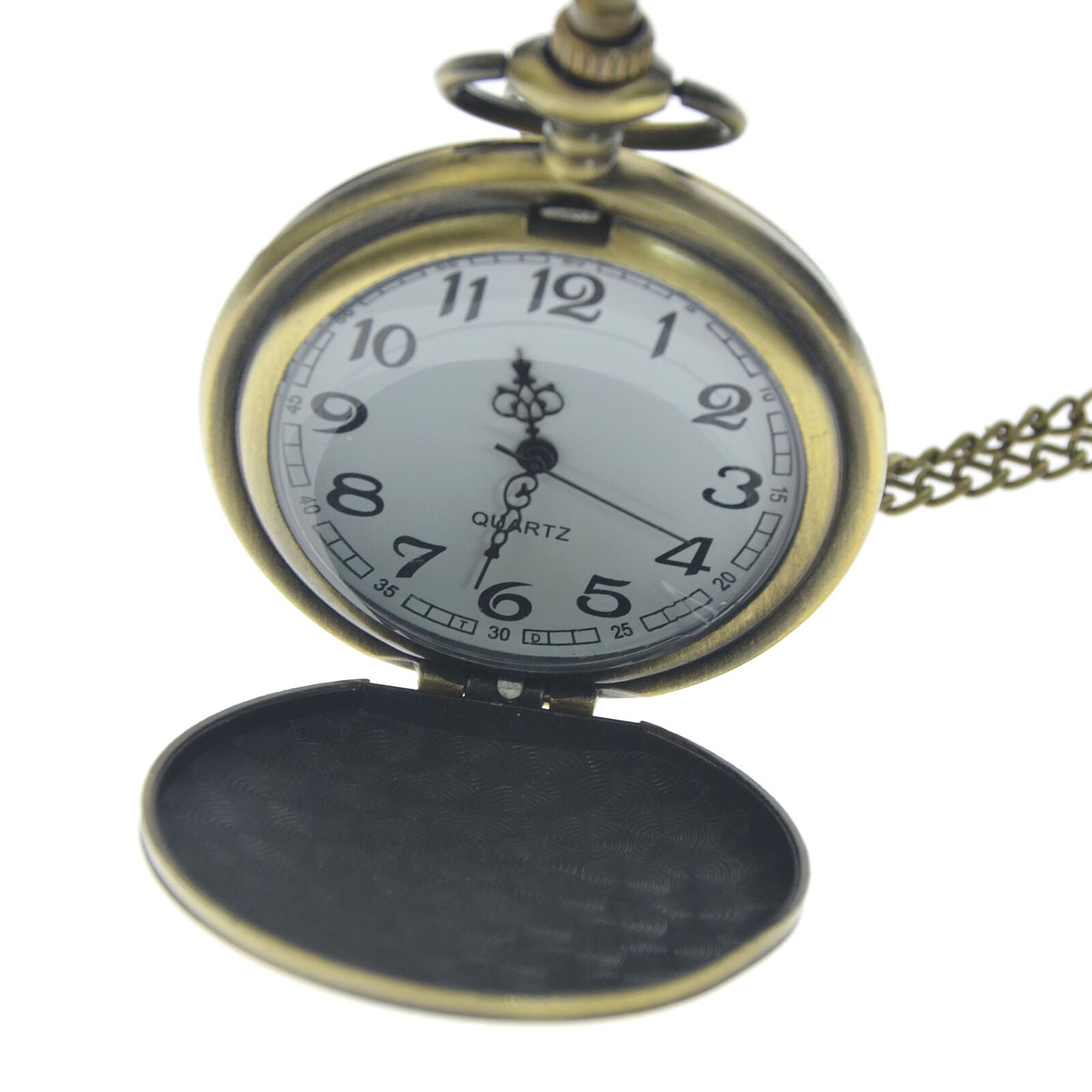Father and Baby Lion "To My Son,Love Dad" Pocket Watch with Chain Gift for Son