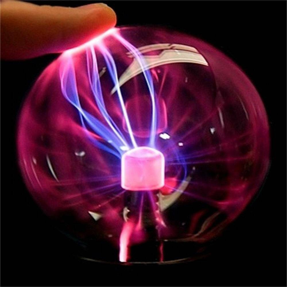 Glass Magic Plasma Ball Light Large Table Lights Sphere Night Lamp Touch New USA