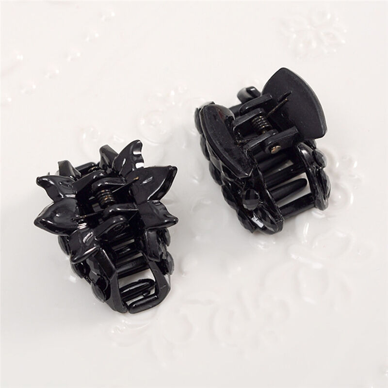 10pcs Popular Mixed Small Plastic Black Hair Clips Hairpin Claws Clamps DD