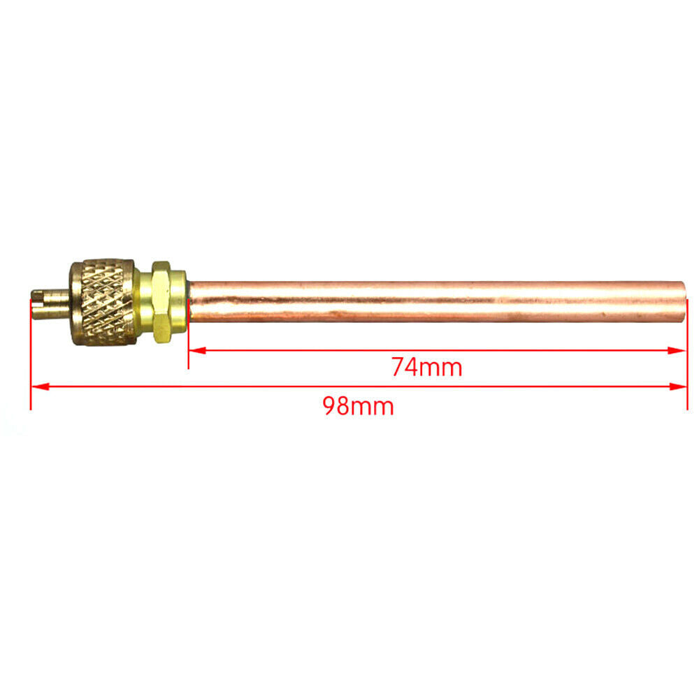 10pcs OD Copper Tube Air Conditioner Refrigeration Access Valves Filling Parts