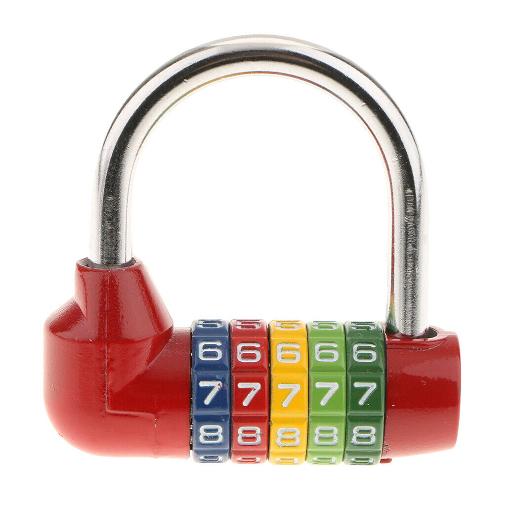 2x Mini 5 Digits Number Password Code Lock Combination Padlock Resettable for