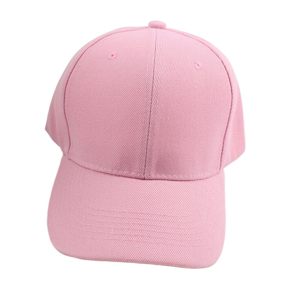 Fashion Curved Baseball Cap Casual Golf Peaked Sun Hat Trucker Hat Pink