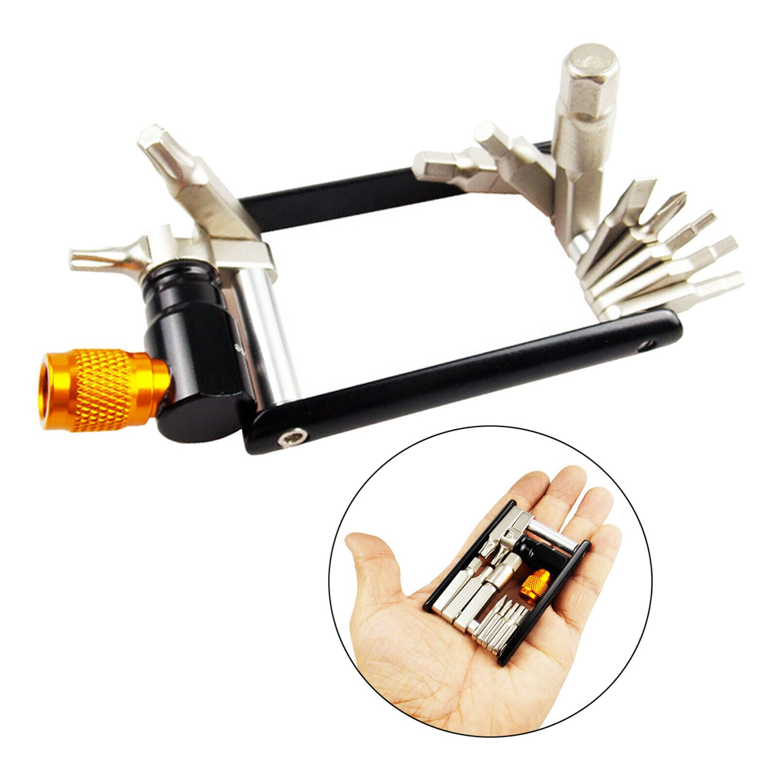 Pocket Folding Bike Multi Tools Repair Tool Handy Fixed Set for Road Bikes