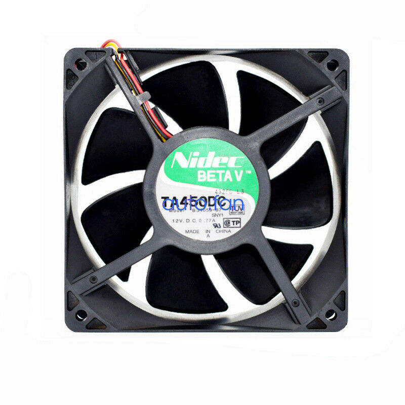 For 1pc Nidec B34659-87 Cooling fan 12V 0.77A 3pin 120*120*38mm