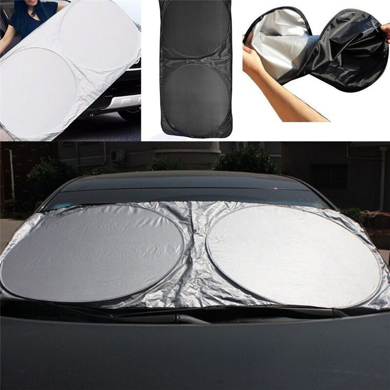 Auto Car Front Rear Window Foldable Jumbo Visor Sun Shade Windshield Cove.l8