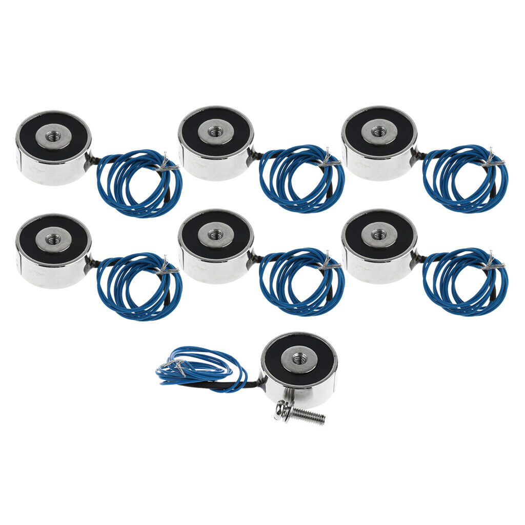 7x Electric Lift Magnet Electromagnet Holding Solenoid KK-25-11 5KG Parts