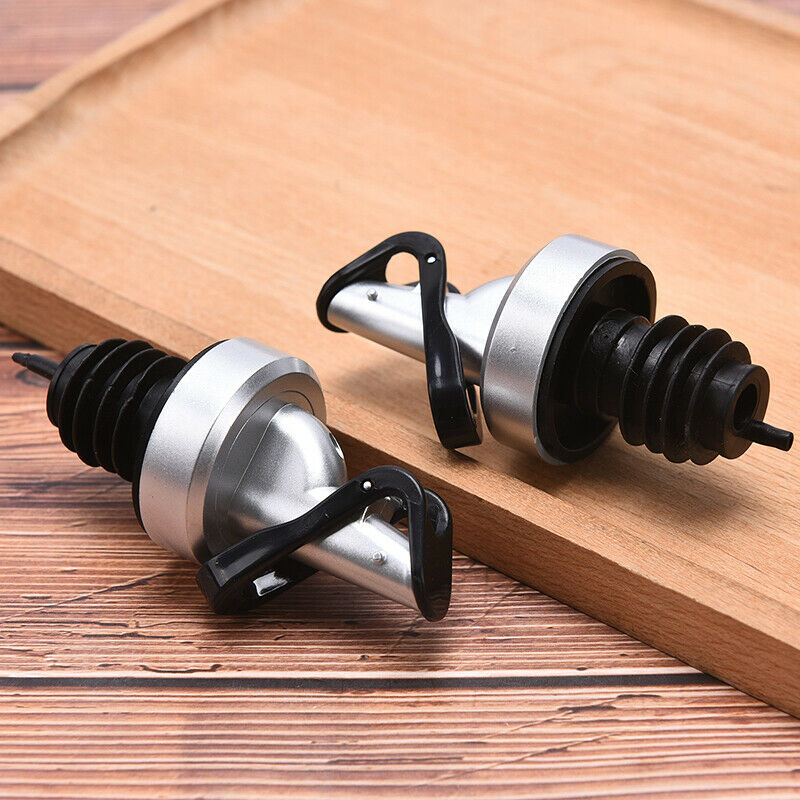 2Pcs Leak Proof  Bottle Stopper Bottle Cap Wine Oil Pourer Spout DispenserL Rf