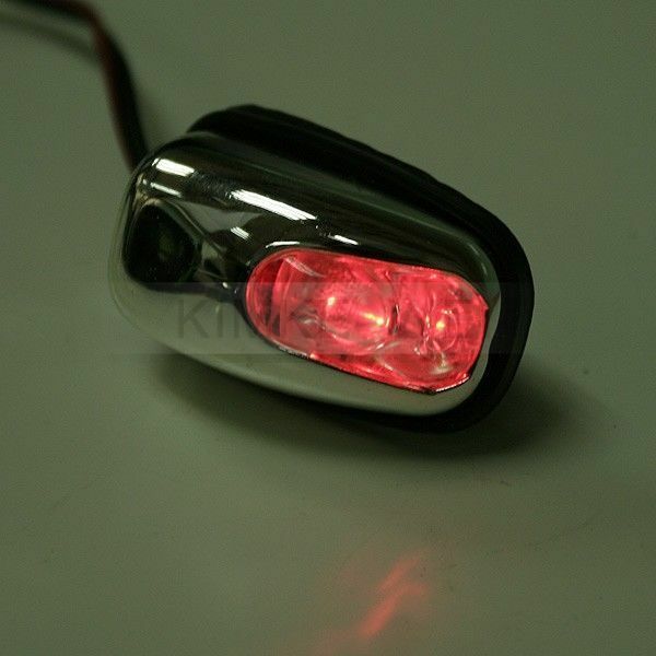 2x Red LED Light Windscreen Washer Water Jets 12V Car