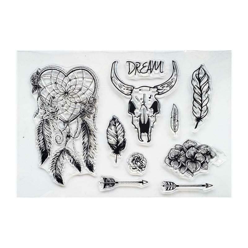 Dreamcatcher Dream Clear Stamps DIY Scrapbookin Embossing Album Paper Card