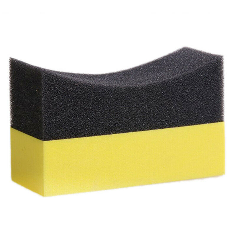 6Pc Tire Contour Dressing Applicator Pads Gloss Shine Color Polishing Wax.l8