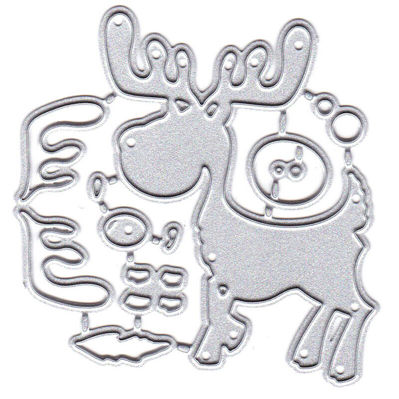 Christmas Deer Metal Cutting Dies Craft dies for Scrapbooking DIY card making Rf