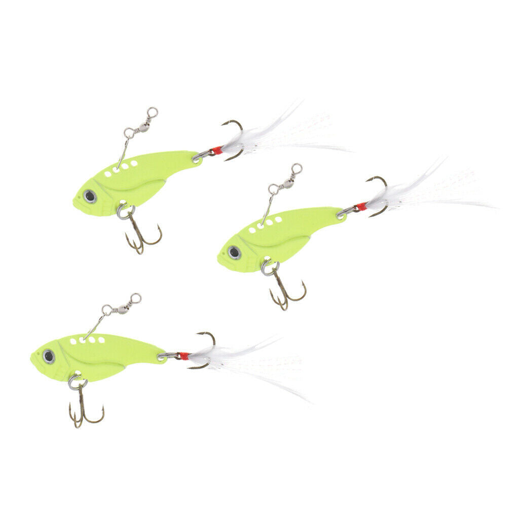 Metal Fishing Lures VIB Hard Artificial Bait Crankbait Tackle 12g