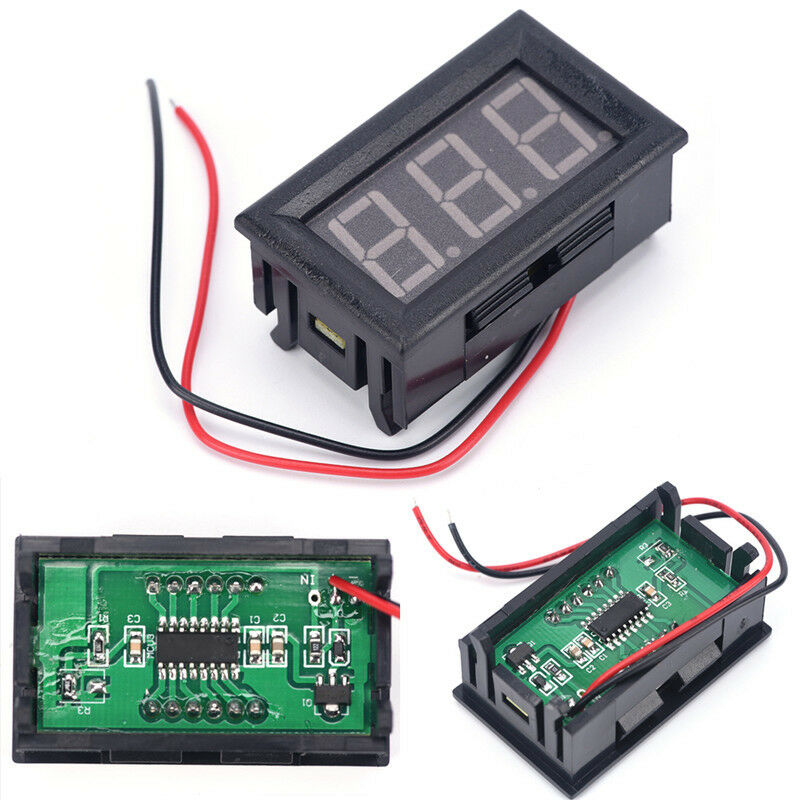 Mini voltmeter tester Digital voltage test battery DC 0-30V red auto c.l8