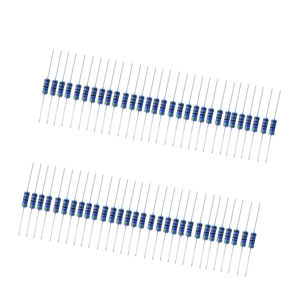 50pcs 1W Resistor Kit 4.7K Ohm Metal Film Resistors Assortment