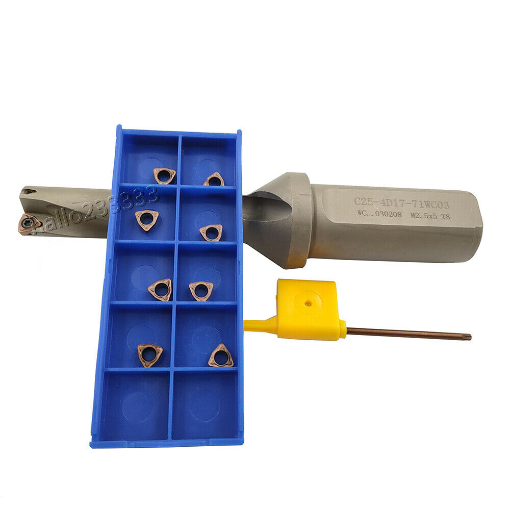 WPD-170-4D-C25 17mm U drill indexable drill + WCMX030208FN ACZ330 carbide insert