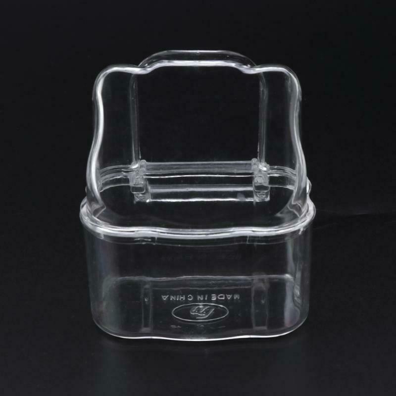 Acrylic Bird Feeder 2Pcs/Set Cage Hanging Dish Feeder Dispenser Drinker Supplies