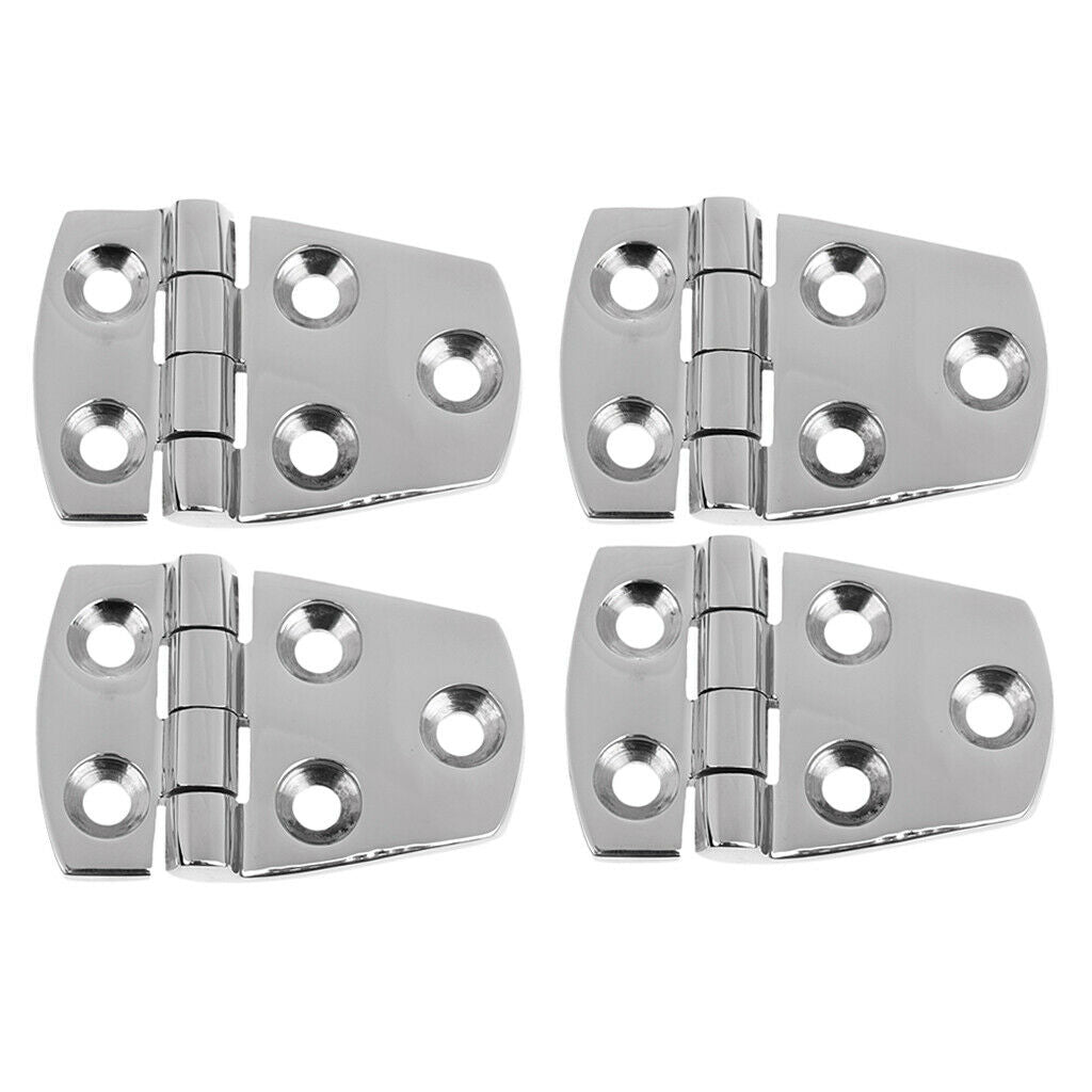 4pcs 316 Stainless Steel Marine Boat Cabin RV Door Window Hinge 57 x 38mm