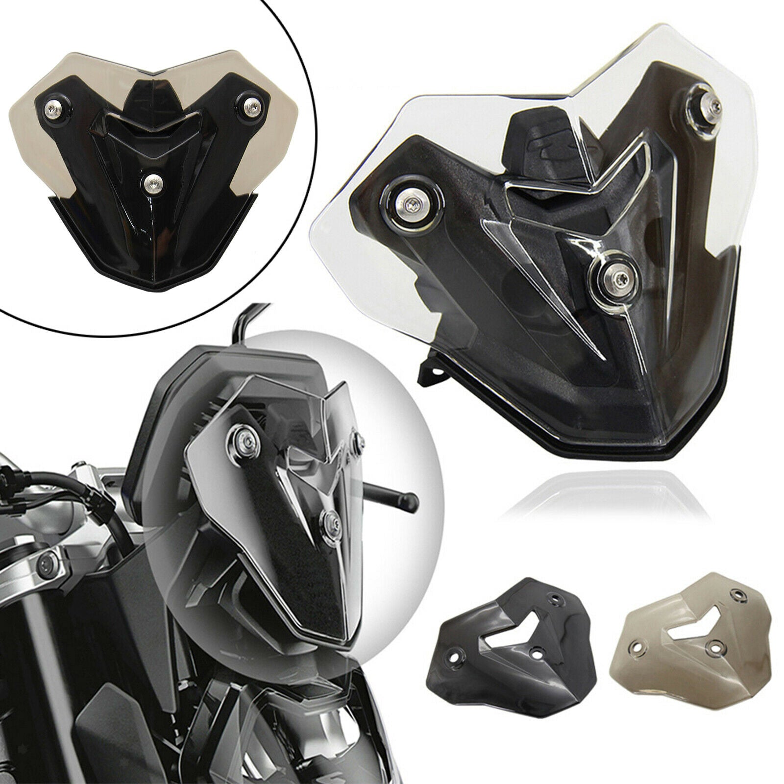Windshield Assembly for BMW F 900R F 900R 2020 With Bracket,Smoke Windshield