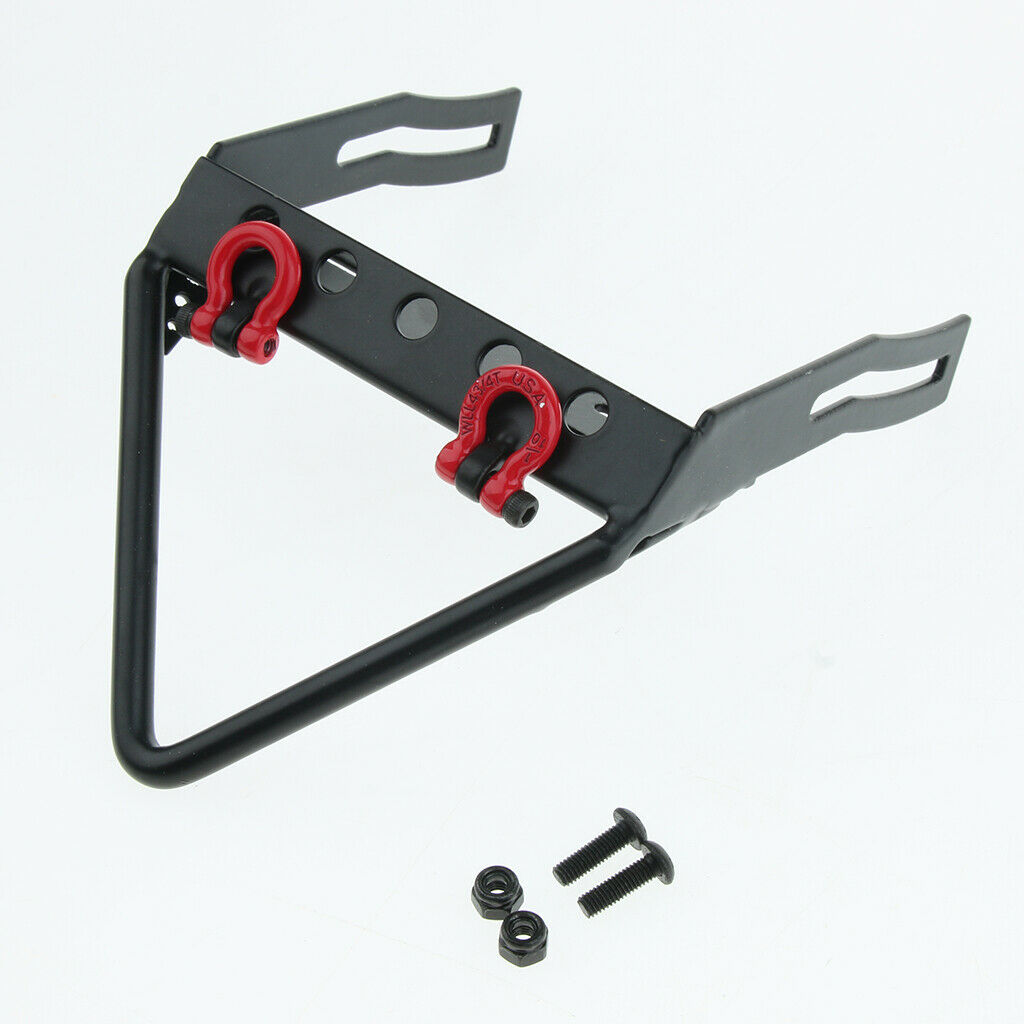 1/10 RC Crawler Bumper Bull Bar W / Shackle Tow Hook for Axial