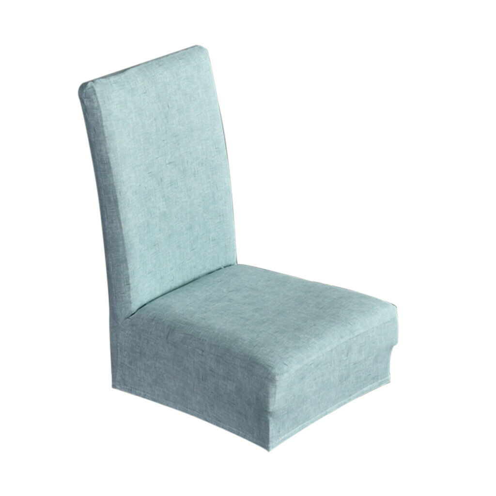 3Pieces Comfy Solid Chair Covers Elastic Slipcovers for Wedding Kitchen Dining