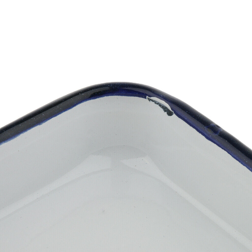2X Laboratory  Instrument Disinfection Sterilization Tray Enamel 20x30cm