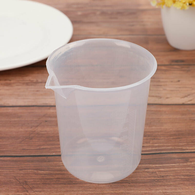 400mL Plastic Measuring Cup For Laboratory Beaker Graduated Cup Kitchen B.l8