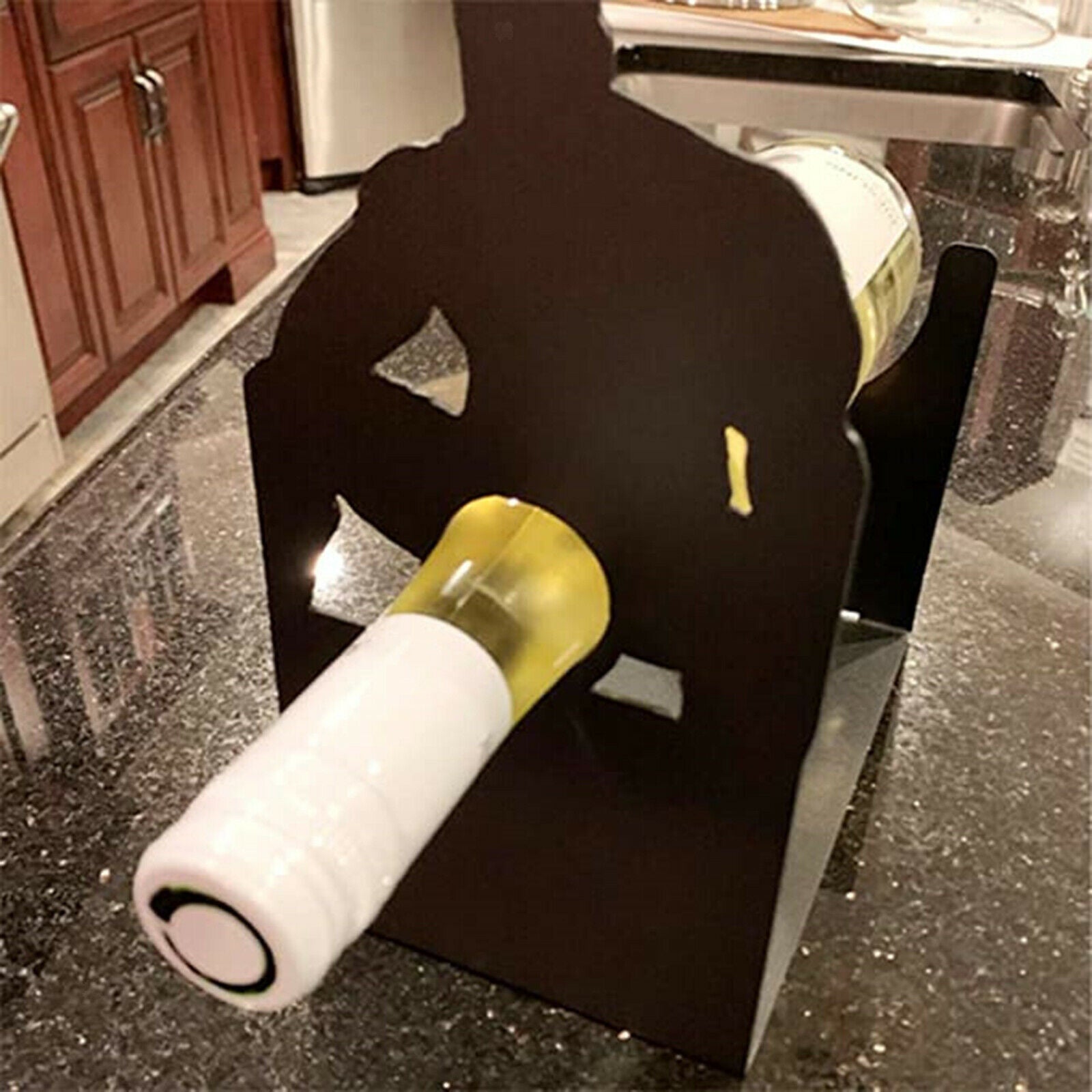Metal Wine Rack Bottle Holder Storage Organizer Bar Decoration Sturdy Gift