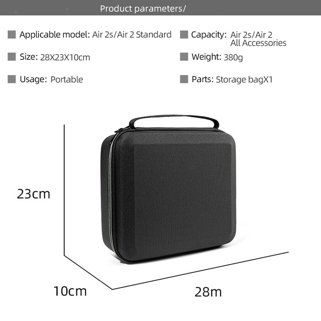 Hard Carrying Case Storage Bag for DJI Mavic Air 2/2S Remote Controller
