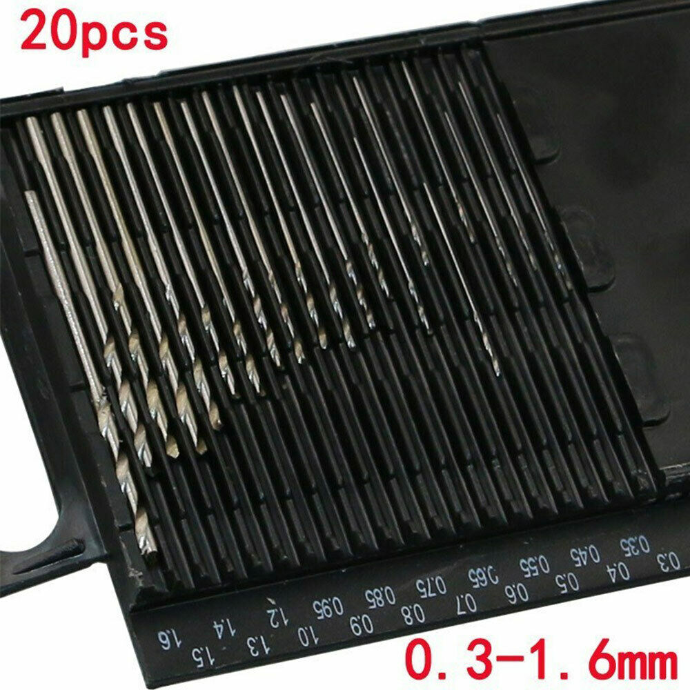 1Pcs Manuelle Aluminum Manual Drilling 20 Pcsmini Hss-Spiralbohrer Drill Bit Set