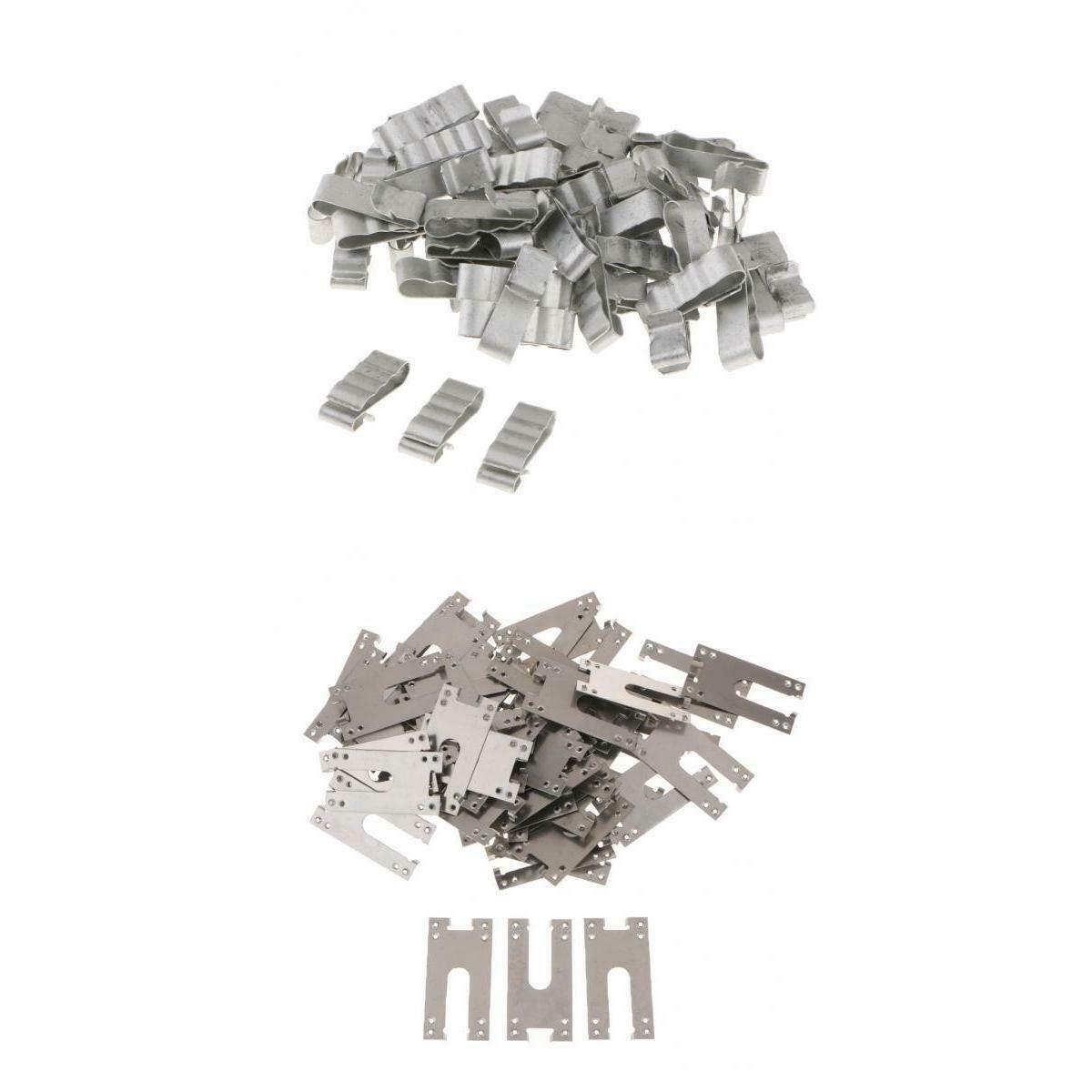 100 PCS Wire Cable Clip 4-Wire Cable Retainers +Solar PV Grounding Conductive