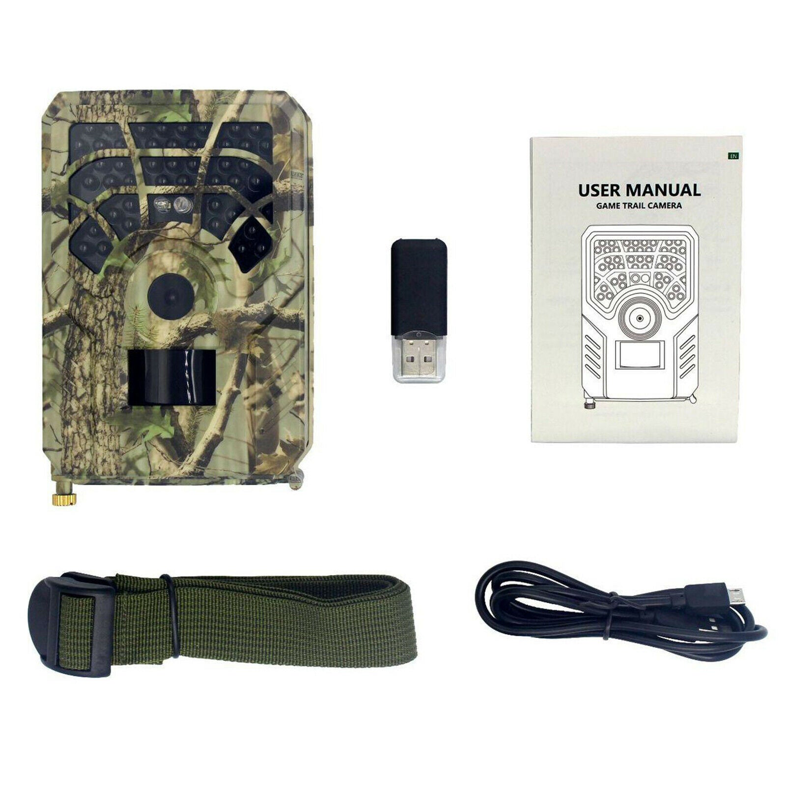 12mp 640P Trail Camera, Hunting Camera with 120° Wide-Angle Motion Trail Game