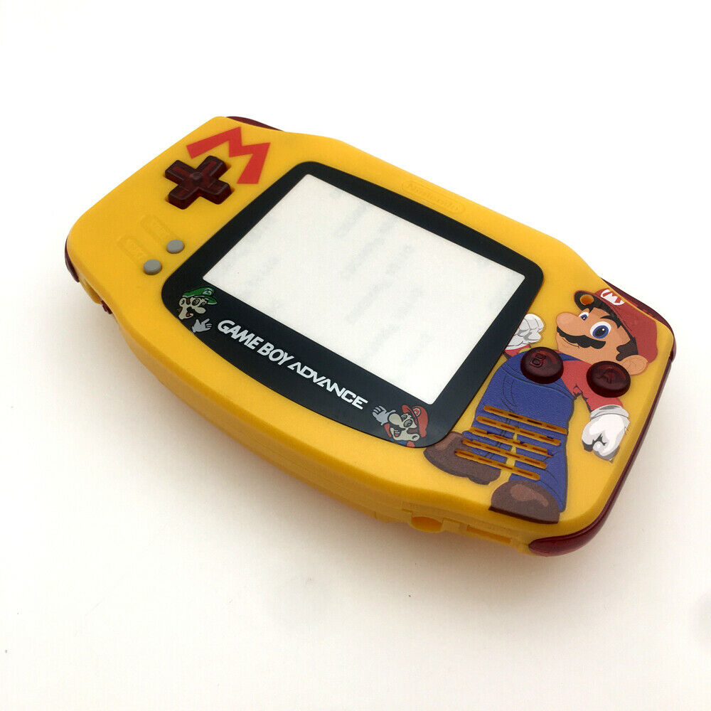 Super Mario Yellow Shell GBA Housing Case cover For Game Boy Advance Console