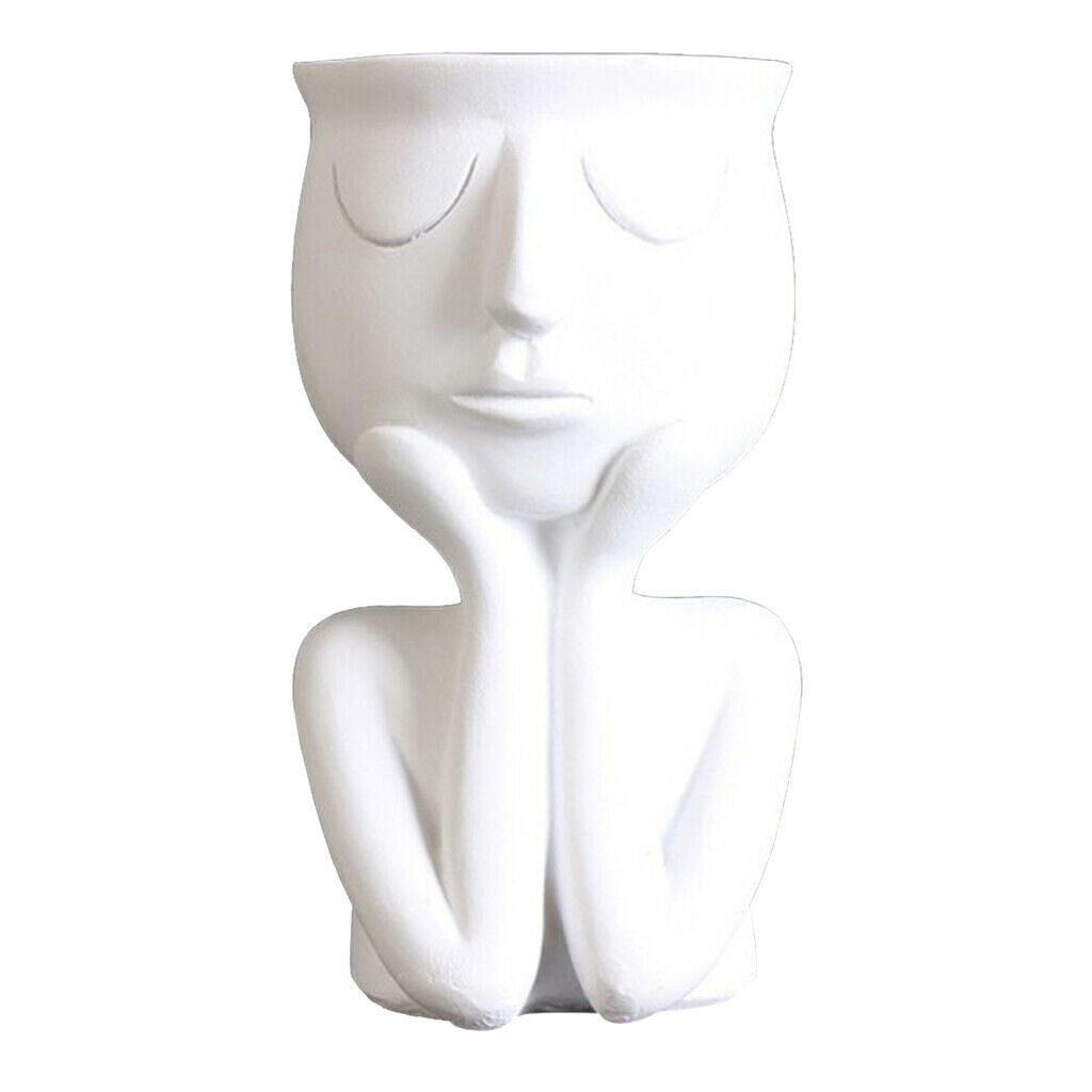 Sculpture Flower Pot Indoor Succulent Planter Container Desktop Ornaments